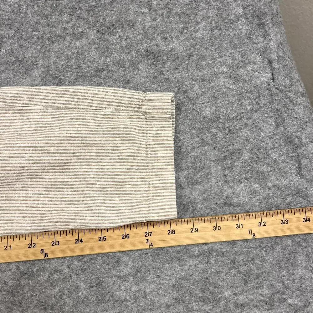 J CREW Pants Mens 32x30 Beige Driggs Jogger Linen Cotton Striped Fits30x28